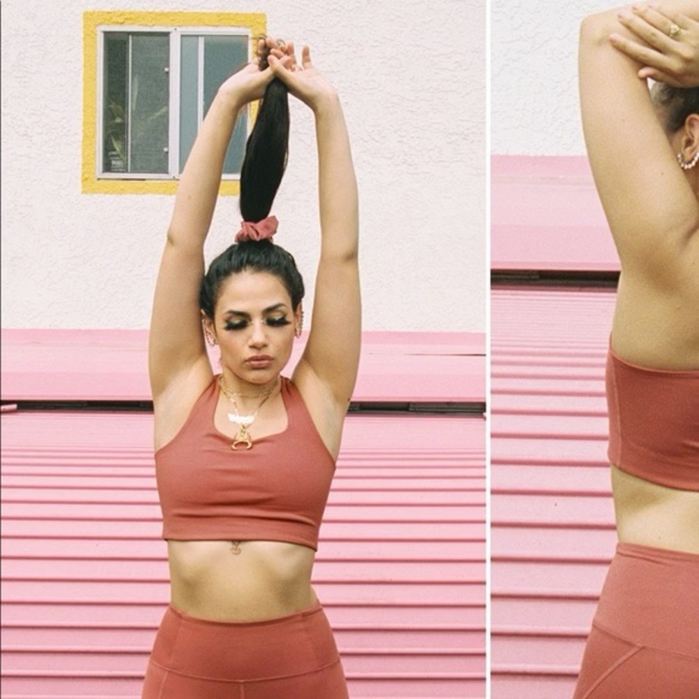 Girlfriend Collective Paloma Bra in Terra NWOT